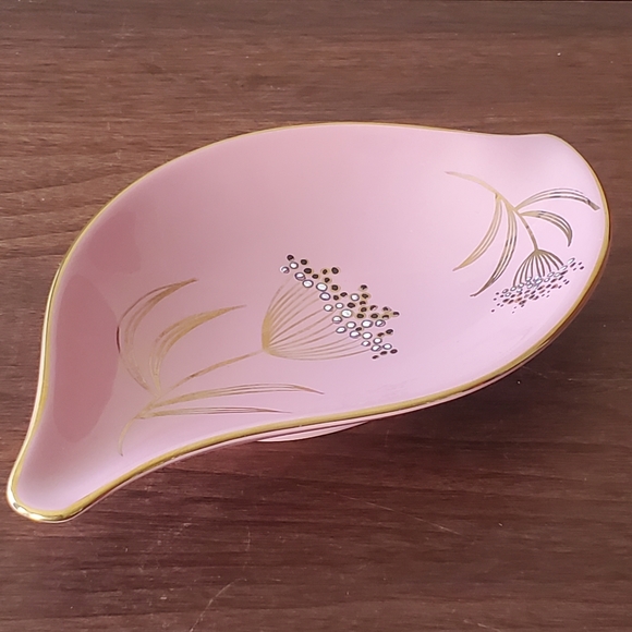 Vintage Old Foley Ballerina James Kent Staffordshire England Pink and Gold Dish - Picture 4 of 8
